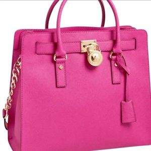 Michael Kors Hamilton Hot Pink Bag